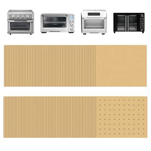 Golden Associate 9 x11 inch Parchment Paper Liners Disposable 170 Pcs, Perforated&Unperforated Sheets Combo, 85-Pcs Each, Accessories for Cuisinart, Emeril, Ninja, Breville, Instant Pot, Gowise