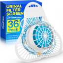 36 Pack Urinal Deodorizer Screen, Urinal Cakes with Anti-Splash Filter Odor Protection, Urinal Deodorizer for Men Bathroom Airport Office Mall Hotel(Ocean Breeze Scent)