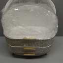 Bling Makeup Organizers, Cosmetic Display Case with Clear Cover, Vanity Makeup Organizers for Lipstick Perfume Lotion and Skincare, Silver Diamond