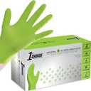 1st Choice 6 mil Nitrile Gloves, Disposable, Latex Free (Green (Large 100))