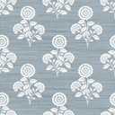 NuWallpaper Flourish Block Print Mineral Blue Faux Grasscloth Peel and Stick Wallpaper, SSS6309
