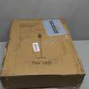 OYEARS 65" Floor Lamp with Night Light,Farmhouse Floor Lamps for Bedroom,Tall Floor Lamp for Living Room,Vintage Standing Lamps with Linen Shade,Modern Reading Lamp for Home Decor(Bulbs Included) (Brown -)