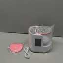 Electric Makeup Brush Cleaner Machine, 3 in 1 Automatic Makeup Brush Cleaner with Brushes Dryer for All Size Beauty Brushes Set(White,Size:6.8inch)