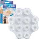 As Seen on Shark Tank Hair Shower Drain Hair Catcher, Hair Stopper Bathtub Drain Protector, & Catcher Drain Cover Alternative, Must-Haves HairyGrabster, 1 Pack, White