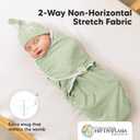 KeaBabies 3-Pack Organic Swaddles for Newborns Girls, Boys with Hats - Soft Cotton Baby Sleep Sacks 0-3 Months, Breathable Baby Hats and Swaddles 0-3 Months, Newborn Essentials Must Haves (Bunnies)
