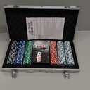 Spin Master Games, Cardinal Classics, 300-Piece Poker Set with Aluminum Carrying Case & Professional Weight Chips & Poker Dice, for Ages 8+