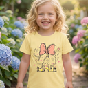 GLIGLITTR Magical Crewneck Sweatshirt for Toddler Girl Magic Castle Long Sleeve Shirts Kingdom Holiday Family Vacation Outfit(Apricot,5-6Years) (Beige)
