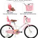 JOYSTAR 20 Inch Girls Bike for Ages 7-10 Years Kids Bikes White