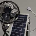 10W Solar Fan,Solar Powered Fans with Stand for Pet House Chicken Coop RV Greenhouse