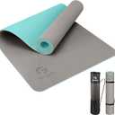 Gruper Yoga Mat Non Slip, Eco Friendly Fitness Exercise Mat with Carrying Strap,Pro Yoga Mats for Women,Workout Mats for Home, Pilates and Floor Exercises