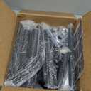 Metal Coat Rack Freestanding, Sturdy Coat Rack Stand with Natural Marble Base, Modern Black Coat Racks Tree Hats Hanger Holder Stand for Entryway, Hallway, Office(12 Hooks)