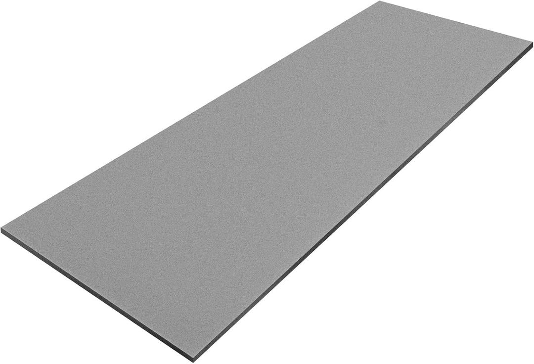 Amylove Polyurethane Foam 24" x 72" High Density Cushion Upholstery Foam Sheet for Seat Replacement DIY Projects Chairs Headboards Sofas Home (1/2" X 24" X 72",Gray)