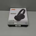 JVC Deep Bass Wireless Headphones, Bluetooth 5.2, Built-in EQ (Bass/Clear/Normal), Multi-Point Connection, Voice Assistant Compatible, 35 Hour Battery Life - HAS36WB (Black) (Small)