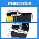 AQUANEAT Fish Tank, 1.2 Gallon Aquarium, Small Betta Fish Tank Starter Kit with LED Light and Water Filter Pump, Rectangular