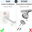 Bathroom Towel Bar, 24 Inch Towel Racks for Bathroom Wall Mounted, Heavy Duty Bath Hand Towel Holder Organizer, Modern Home Decor Towel Rod Bathroom Hardware Accessories, White