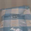 Cotton Curtains Sky Blue and White Buffalo Gingham Check Curtain Panels 63 inches Long Living Room Drapes Plaid Checker Kitchen Bedroom Window Treatment Set 2 Panels Rod Pocket 52"Wx63"L