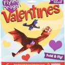 Playhouse Flying Dragons Valentine's Day Card Set for Kids, 28 Card Pack & Envelopes - Fold and Fly Paper Airplanes - Great for School Classroom Exchange Parties - Boys & Girls Ages 4+