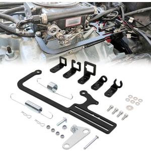 RYANSTAR RACING 304147 Carburetor Throttle Cable Mount EZ-EFI Cable Mount Kit Compatible TH350 C10 700R4, Automatic Transmission TV Cables Transmissions Throttle Bracket
