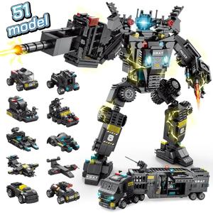 51-in-1 Robot Building Kit for Kids Stem Building Toys Erector Set for Boys 8-12 Engineering Stem Projects Construction Building Blocks Toys Gifts for Boys Kids Age 6 7 8 9 10 11 12 Year Old