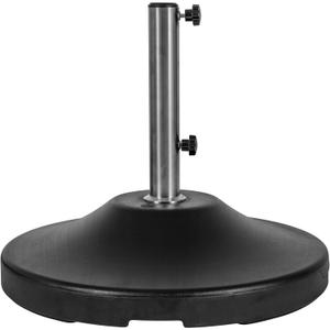 US Weight Fillable 120lb Capacity Commercial Free Standing Umbrella Base Heavy Duty, Umbrella Base with Wheels, Fillable Patio Umbrella Base Outdoor Stand, Made in The USA (Black)