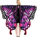 Halloween Butterfly Costume for Women and Teen Girls Plus Size Wings,Double Sided Reversible Butterfly Cape for Adults