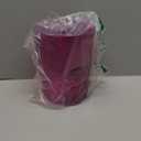 iDesign Round Plastic Trash Can for Bath, Bedroom, Office - The Finn Collection  7.64" x 10", Magenta