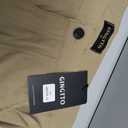 GINGTTO Mens Cargo Pants Slim Fit Stretch Skate Casual Pants for Men Boot Cut Streetwear Khaki Size 32