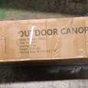 10x10 Pop Up Canopy - Instant Setup Beach Tent with Wheeled Carry Bag, 8 Sandbags & 4 Guy Lines - Portable Sun Shade for Camping, Events, Silver Coated Top, White