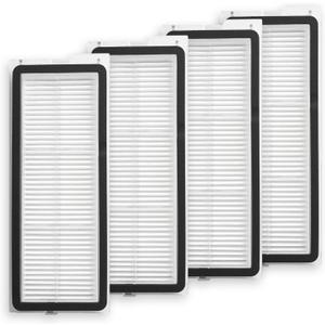 4SetsReplacement Washable HEPA Filter Compatible With Roborock QRevo S, QRevo Pro, QRevo Plus, Qrevo MaxV, Qrevo Curv Qrevo Edge, S5A Robot Vacuum Cleaners, High Efficiency Filter Accessories Kit