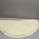 White Christmas Tree Skirt, 36 Inch Knitted Tree Skirt for 4-6 Ft Christmas Tree Luxury Knitted Thick Rustic Tree Skirt Xmas Decoration, Christmas Tree Skirt Decor for Christmas Tree