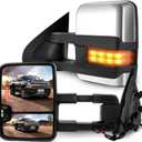 SCITOO Towing Mirror fit 2014-2018 for Chevy for Silverado/for GMC for Sierra 1500 2015-2018 for Chevy for Silverado/for GMC for Sierra 2500 HD 3500HD Power Heated Signal Light Side Pair Mirrors