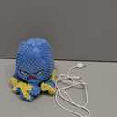 Interactive Dog Toys Octopus,Durable Automatic Jumping Dog Toy to Keep Them Busy,Squeaky Moving Tug of War Doggie Toy,USB Rechargeable,Not for Aggressive Chewers (Blue)