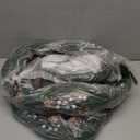 Syhood 2 Pack 6ft Prelit Winter Garlands with Lights, Norfolk Pine Garland with White Poinsettia, Berries Pinecones, Real Touch Cedar Battery Powered Garland for Mantle Fireplace Stairs Table Decor (Silver)