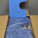 Stainless Steel Shower Chair with Removable Back and Arms, 500lbs U-Shaped Shower Seat for Bathtub, Adjustable Non-Slip Safety Shower Chair for Elderly, Seniors & Disabled, Adults, Blue