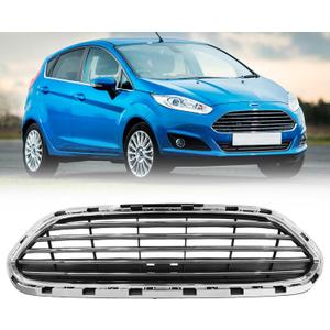 Front Bumper Grille For For-d Fiesta Chrome Frame Grille 2014-2019 D2BZ17B968AA FO1200552