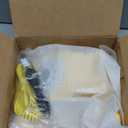 Sangyn Retro Landline Telephone Classic Vintage Corded Phone Old Fashioned Dial Button Desk Phone with Redial Function for Home Office (Yellow)