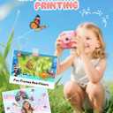 Kids Camera Instant Print, 1080P HD Kids Instant Camera with 32G Card & 3 Rolls Print Paper, Portable Toddler Toy, Christmas Birthday Gifts for Boys Girls Age 3-12 (Pink)