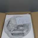 kudos Brushed Nickel Pendant Lights Kitchen Island, Large Pendant Light with Seeded Glass, Industrial Hanging Lighting for Kitchen Sink Dining Room Bathroom,KDPL13-BN-S