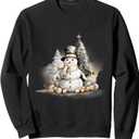 Winter Season Christmas Winter Snowman Sweatshirt, XXL