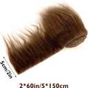 Lusofie Shaggy Plush Faux Fur Fabric Precut Strips 2x60inch Light Coffee Fur Fluffy Fuzzy Craft Fur for Gnomes Beard Santa Claus Hair Dwarf Cosplay Costume DIY Craft Christmas Decoration