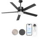 Ceiling Fans with Lights - Outdoor Ceiling Fan with Remote - APP Control,42 Inch Modern Ceiling Fan for Patio, Bedroom Living Room