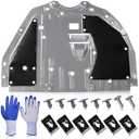 74111-T20-A00 74113-T20-A00 Lower Engine Splash Guard Under Car Shield Cover Board for Honda Civic 2022 2023, Front Centre Underbody Shield | with Engine Cover Pins and Bolts, Replace# 74111T20A00