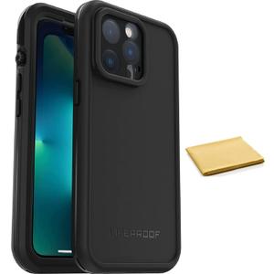 LifeProof FR Series Waterproof Case with Magsafe for iPhone 13 Pro (Only) - with Cleaning Cloth - Non-Retail Packaging - Black