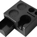 CAFEMASY Espresso Tamping Station Organizer - Espresso Machine Accessories Coffee Tamper Station Holder for 58mm 54mm 51mm Epsresso Portafilter Coffee Tools Organzier for Baristas (Black)