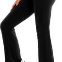 Ipletix Flare Leggings for Women-Bootcut Yoga Pants for Women High Waisted Flared Leggings Dress Pants (Black, XL)
