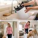 Automatic Dog Water Bowl Dispenser with Filter - 2.4 Gal Large Gravity Auto Pet Water Feeder Waterer with Stainless Steel Bowl & Easy Carry Handle for Large Dog Cat Multi Pet Use
