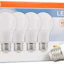 SYLVANIA LED Light Bulb, 60W Equivalent A19, Efficient 8.5W, Medium Base, Frosted Finish, 800 Lumens, Bright White - 4 Pack (79704)
