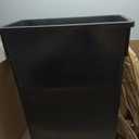 Winco 23gal Slender Trash Can, Black