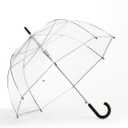 ShedRain Bubble Umbrella  See Through, Rain & Windproof Umbrella - Perfect for Weddings, Prom, Outdoor Events - Automatic Open (Silver Trim)