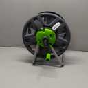 Water Hose Reel Cart, Holds 65-100 Ft of 5/8 Inch Hose, Green Wall Mounted Garden Hose Cart, Portable Hose Reel for Convenient Storage and Watering